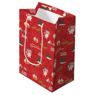 Sac Cadeau Moyen Frosty - Le Motif favori de tout le monde
