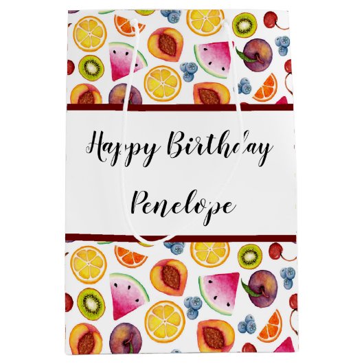 Sac Cadeau Moyen Fruité (Devant)