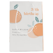 Sac Cadeau Moyen Fruité Orange Abstraite Gras N'Importe Quel Âge An (Devant)