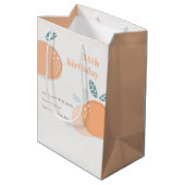 Sac Cadeau Moyen Fruité Orange Abstraite Gras N'Importe Quel Âge An (Dos Angle)