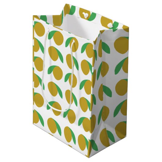Sac Cadeau Moyen Fruits tropicaux de Mango (Devant Angle)