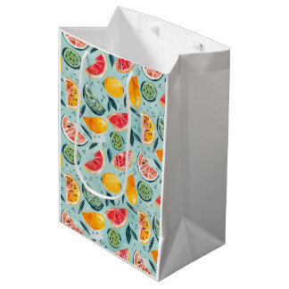 Sac Cadeau Moyen Frutas Coloridas de Verão