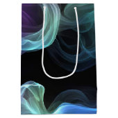 Sac Cadeau Moyen Fumée d'anniversaire sur noir (Dos)