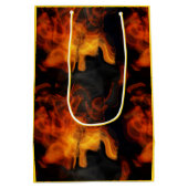 Sac Cadeau Moyen Fumée et flammes (Dos)
