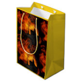 Sac Cadeau Moyen Fumée et flammes (Dos Angle)