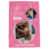 Sac Cadeau Moyen Fun Cheval Maman Anniversaire Pensée Bulle Photo R (Devant)