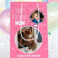 Fun Cheval Maman Anniversaire Pensée Bulle Photo R
