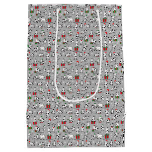 Sac Cadeau Moyen Fun Festif Vaches de Noël