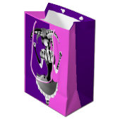 Sac Cadeau Moyen Fun Poker Jester (Devant Angle)