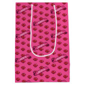 Sac Cadeau Moyen Fun Red Lips With Love On Valentine's Day Pattern (Dos)