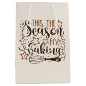 Sac Cadeau Moyen Fun 'Tis Season for Baking Design (Devant)