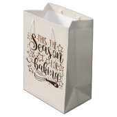 Sac Cadeau Moyen Fun 'Tis Season for Baking Design (Dos Angle)