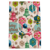 Sac Cadeau Moyen Funky Bright Retro Christmas (Dos)