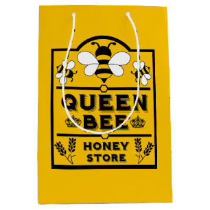 Sac Cadeau Moyen Funny Apiary Honey Queen Bee