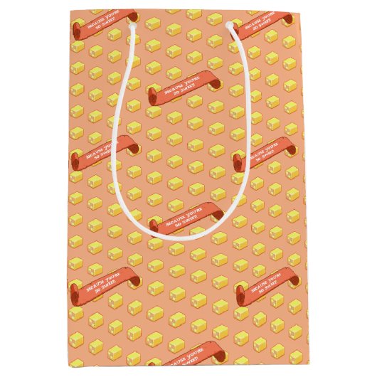 Sac Cadeau Moyen Funny Battenberg Because You're So Sweet Pattern (Devant)