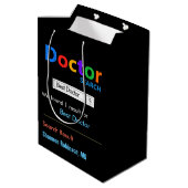 Sac Cadeau Moyen Funny Custom Best Doctor (Dos Angle)