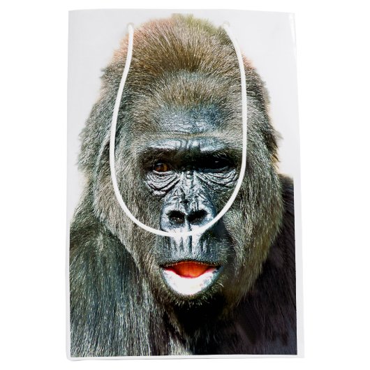 SAC CADEAU MOYEN FUNNY CUTE GORILLA (Devant)