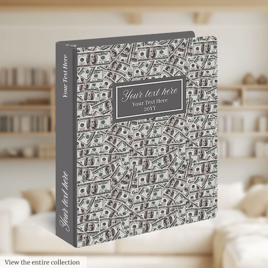 Sac Cadeau Moyen Funny dollar pattern personalized custom gift bag