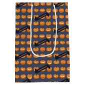 Sac Cadeau Moyen Funny Jack O Lantern Happy Halloween! Pumpkins (Dos)