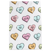 Sac Cadeau Moyen Funny Sarcastic Valentine's Candy Heart Motif (Devant)