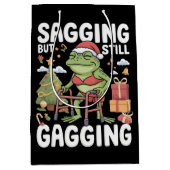 Sac Cadeau Moyen Funny SarcasticChristmas Sagging But Still Gagging (Devant)