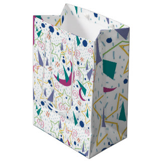 Sac Cadeau Moyen Galaxie Arcade 90 - Blanc