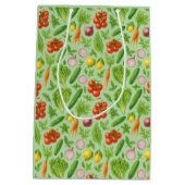 Sac Cadeau Moyen Garden-Fresh Veggies Gift Bag — Medium | Green (Dos)