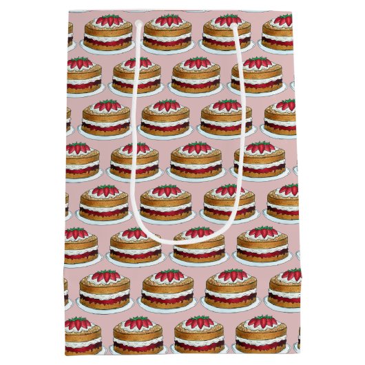 Sac Cadeau Moyen Gâteau aux sandwichs Victoria Gâteau aux éponges R (Dos)