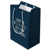 Sac Cadeau Moyen Gâteau de divorce de mariés (Dos Angle)