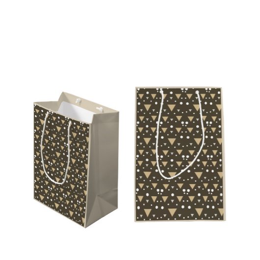 Sac Cadeau Moyen Géométrie Luxe