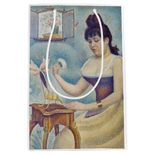 Sac Cadeau Moyen Georges Seurat - Jeune Femme se Poudrant