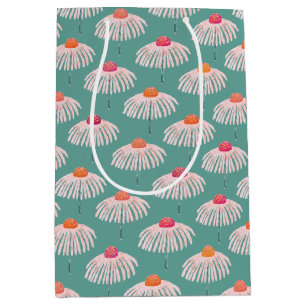 Sac Cadeau Moyen Gerbera Daisy motif floral