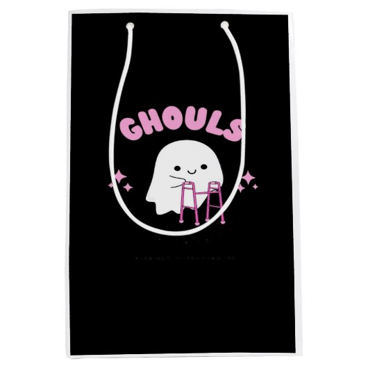 Sac Cadeau Moyen Ghouls veut juste s'amuser Funny & Sloth (Devant)