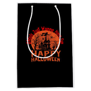 Sac Cadeau Moyen Ghouls veut juste s'amuser - Ghoul-Tastic Hallowee