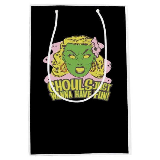 Sac Cadeau Moyen Ghouls Veux Juste S'Amuser Paresseuse Paresseuse (Devant)