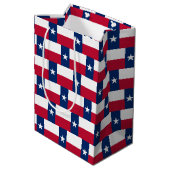 Sac Cadeau Moyen Gift Bag with flag of Texas, USA (Dos Angle)