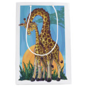 Sac Cadeau Moyen Giraffe maman et bébé (Devant)