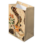 Sac Cadeau Moyen Giraffe Romantique - Messieurs - Ajouter Votre Tex (Devant Angle)