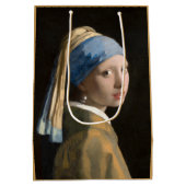 Sac Cadeau Moyen Girl with the pearl earring - Johannes Vermeer (Dos)