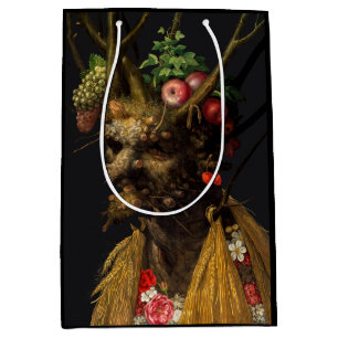 Sac Cadeau Moyen Giuseppe Arcimboldo - Quatre saisons en une tête