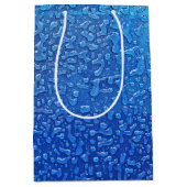 Sac Cadeau Moyen Glace Sur Métal Bleu (Devant)