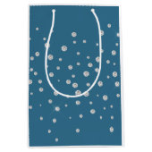 Sac Cadeau Moyen Glam Blue White Diamonds Baby Shower (Devant)