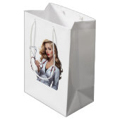 Sac Cadeau Moyen Glamorous Doctor with Heart Stethoscope – Elegant (Dos Angle)