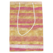 Sac Cadeau Moyen Glitz rose or (Devant)