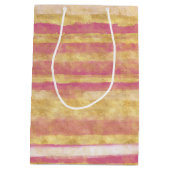 Sac Cadeau Moyen Glitz rose or (Dos)