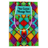 Sac Cadeau Moyen Glorieux Verre Leaded - Ajouter Votre Message (Devant)