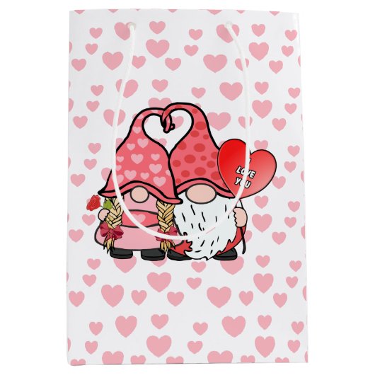 Sac Cadeau Moyen Gnome Couple (Devant)