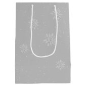 Sac Cadeau Moyen Gnome de Noël avec ours en peluche (Dos)