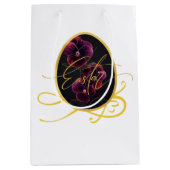 Sac Cadeau Moyen Golden Easter Egg and Elegant Iris (Devant)