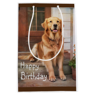 Sac Cadeau Moyen Golden Retriever